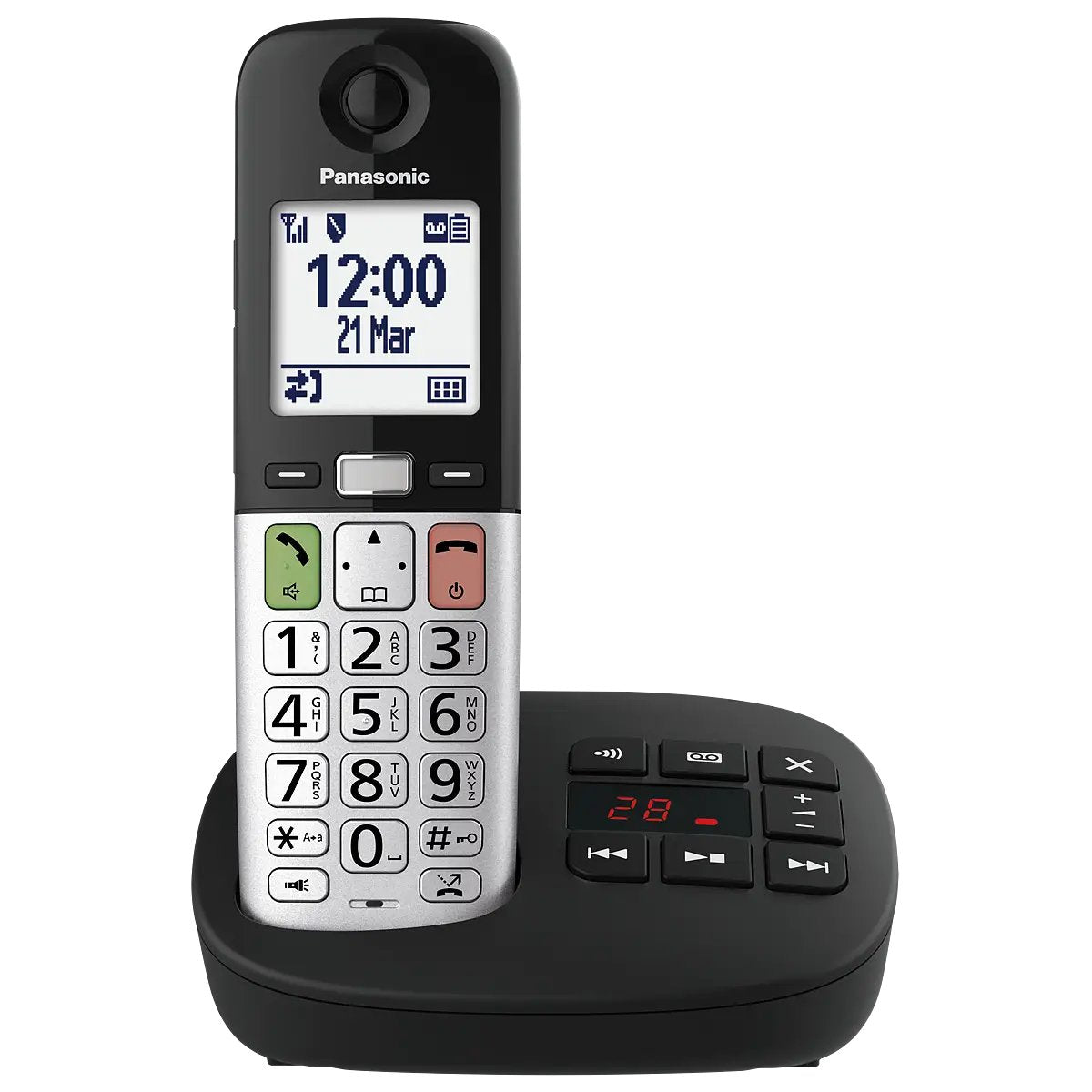 EAN 5025232969159 - Panasonic KX-TGU430 Teléfono DECT Identificador de llamadas Negro, Gris imagen 2