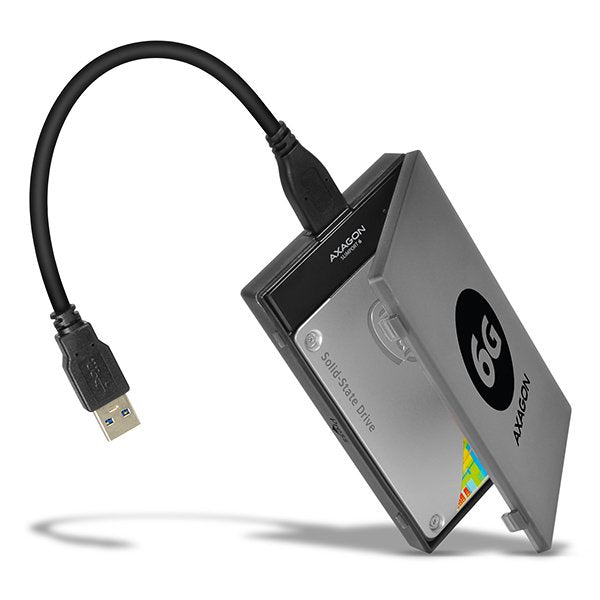 EAN 8595247903075 - Axagon ADSA-1S6 caja para disco duro externo Carcasa de disco duro/SSD Negro 2.5" imagen 1