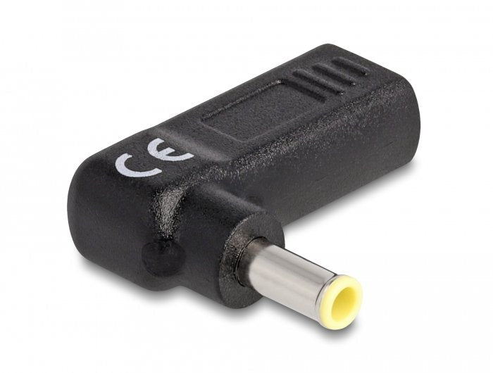 Delock Adapter Für Notebook Ladecable Usb Type-C Buchse Zu Samsung 5,5 X 3,0 Mm Stecker 90° Gewinkelt