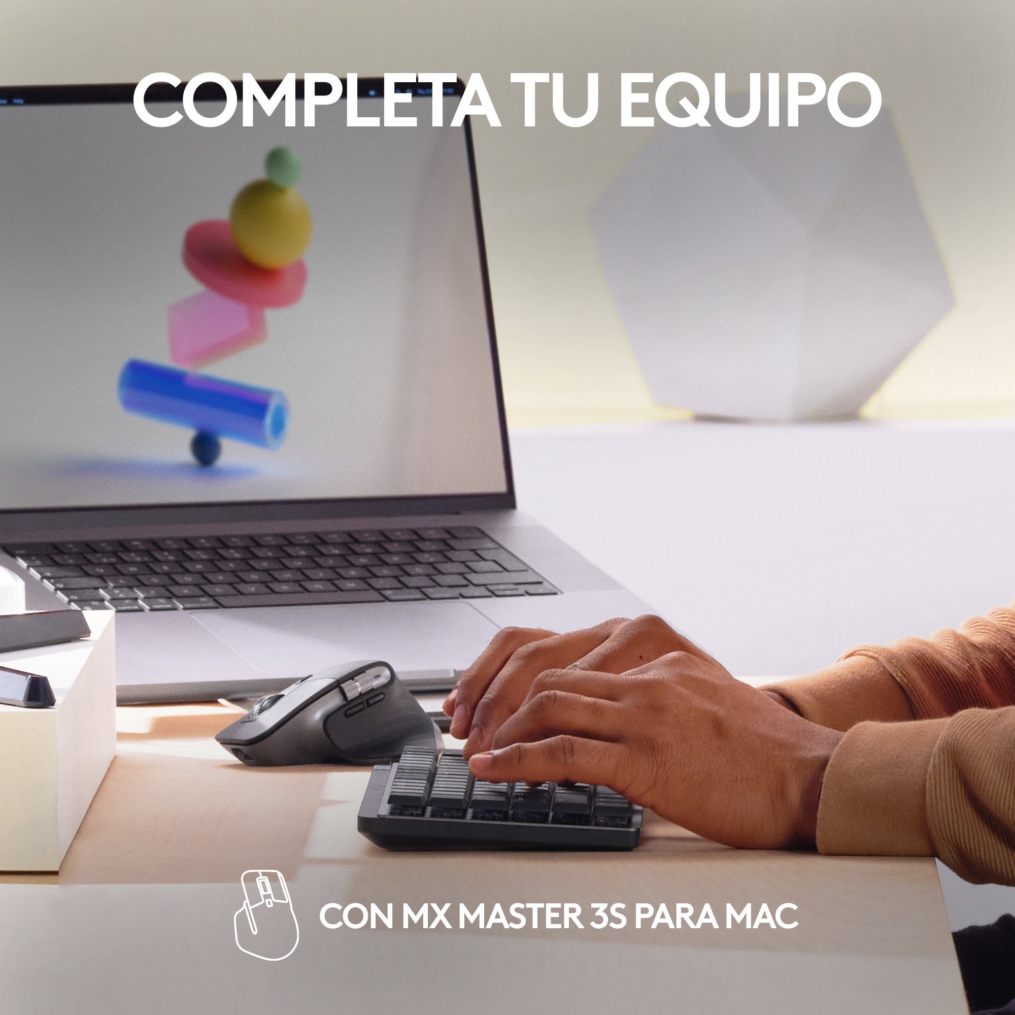 Logitech Mx Mini Mechanical For Mac Teclado Bluetooth Qwerty Internacional De Ee.Uu. Grafito, Gris