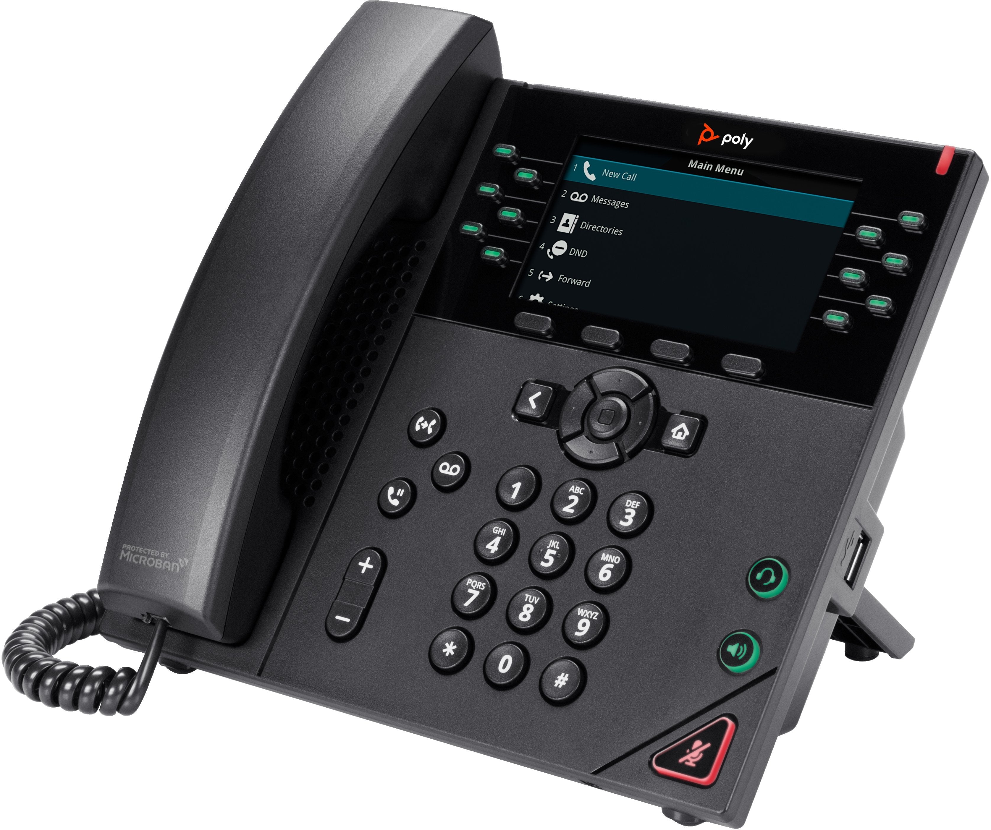 EAN 0196337662940 - Poly VVX 450 12-Line IP Phone and PoE-enabled teléfono IP Negro LCD imagen 3