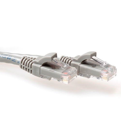 Gris 1 Meter U Utp Cat6 Patch Cable Snagless With Rj45 Connectors
