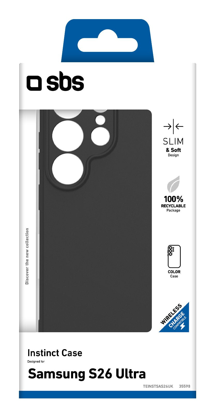 Sbs Instinct Cover Galaxy S26 Ultra Schwarz