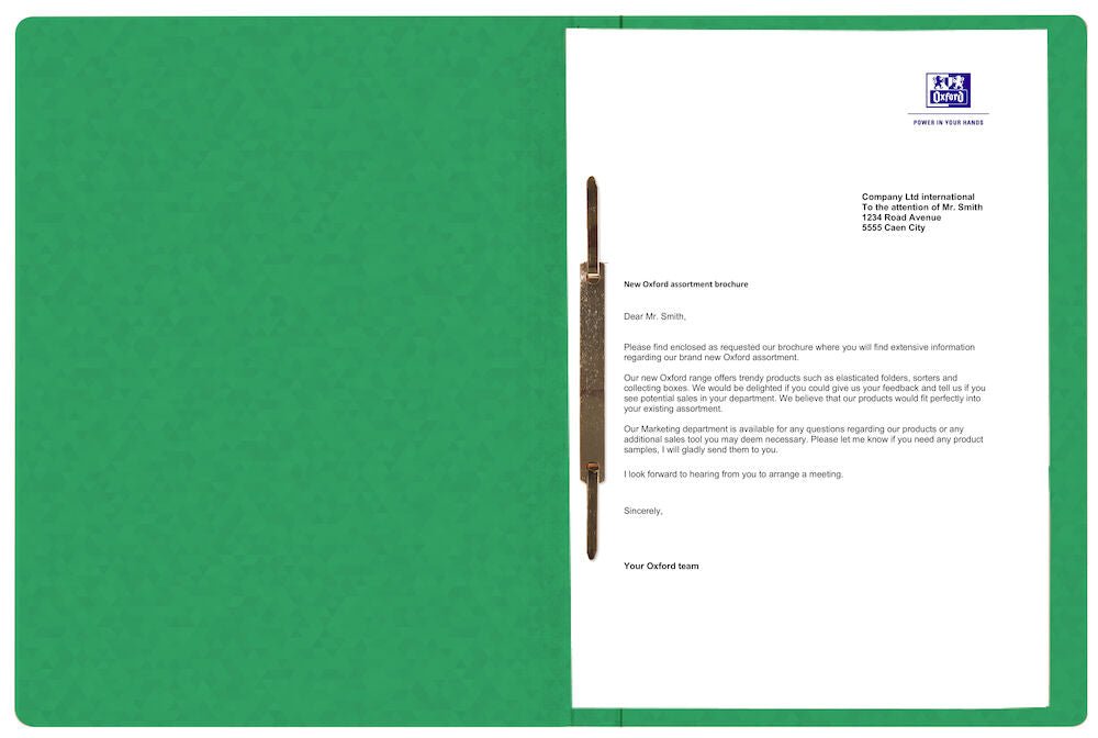 Oxford Carpeta De Anillas Din A4 Cartón Verde