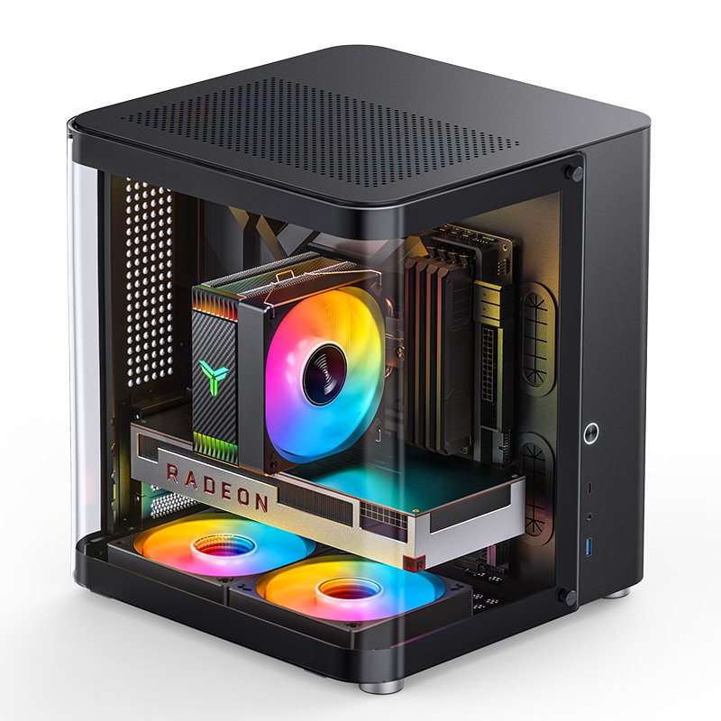 Jonsbo Tk-1 2.0 Micro-Atx Gehäuse, Temperojo Glass - Negro