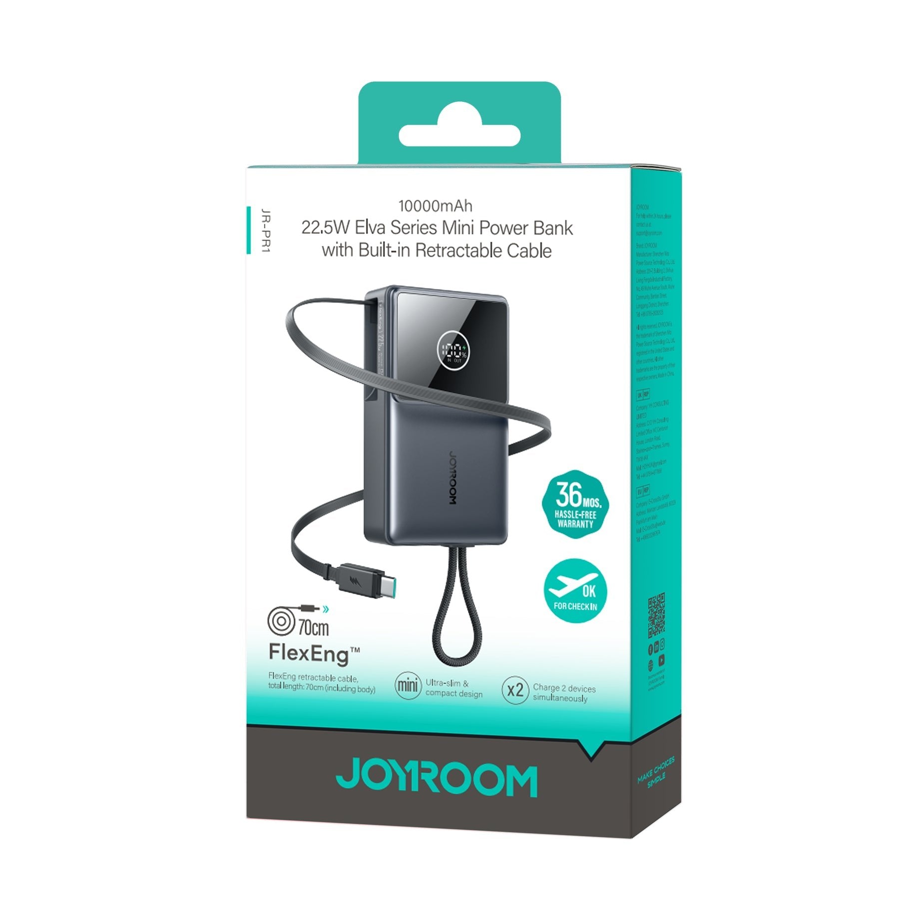 EAN 6956116765002 - JOYROOM JR-PR1 batería externa Negro imagen 2