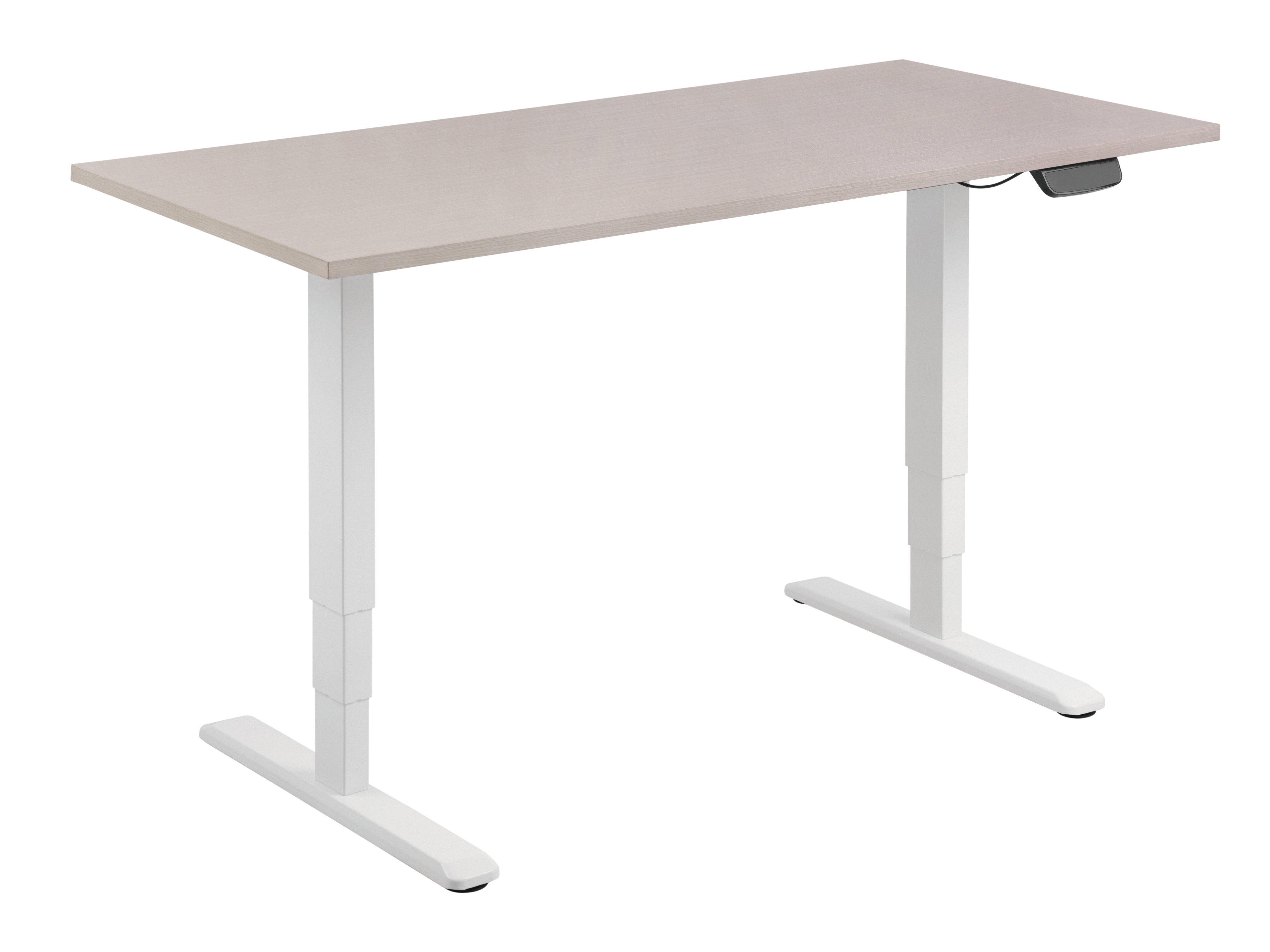 Mesa Electrica Ergonomica Altura Regulable Motor Dual Sin Tablero Color Estructura Blanca Control Tactil Altura Desde 620mm-1280mm