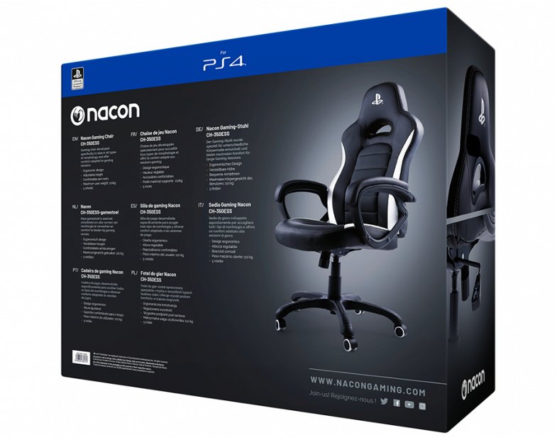 Silla Gaming Nacon Official Playstation Chair Ch-350 Black