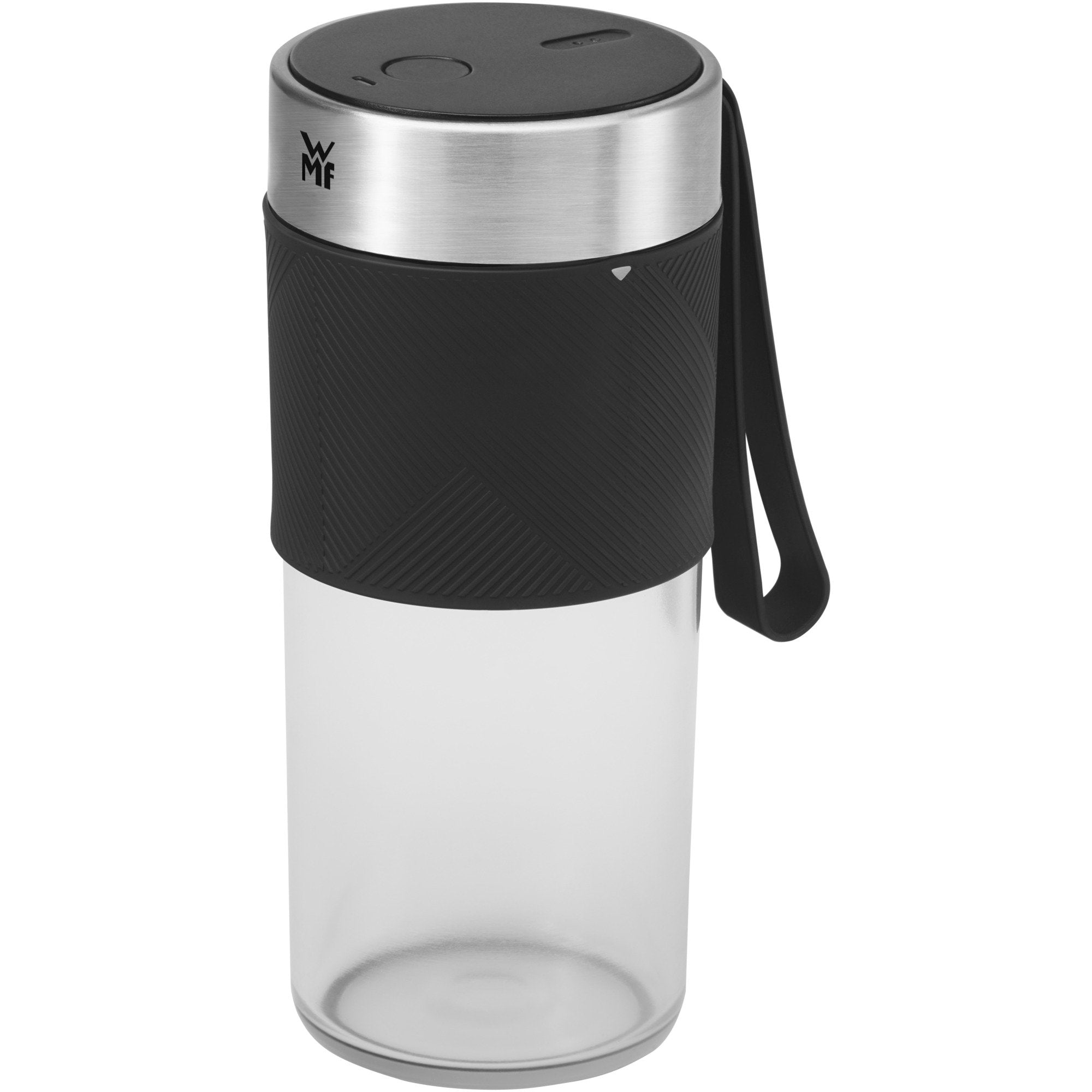 Batidora Wmf Kitchenminis Mix On The Go 0,3 L 50 W Negro, Acero Inoxidable, Transparente