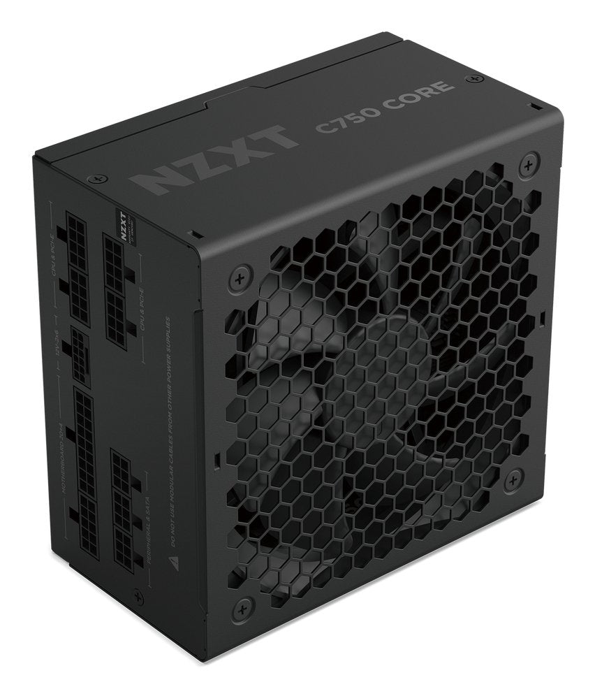 Nzxt C750 Gold Core (Negro, 1x 12-Pin High Power Gpu, 3x Pcie, Cable-Management, 750 Watt) Pa-7g3bb-Eu