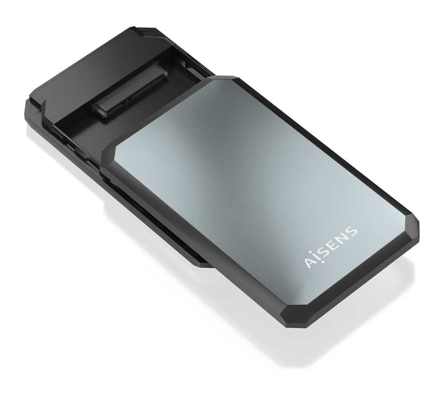 Aisens Caja Externa 2,5&Quot; Ase-2529b 9.5mm Sata A Usb 3.0/Usb3.1 Gen1, Negra-Gris
