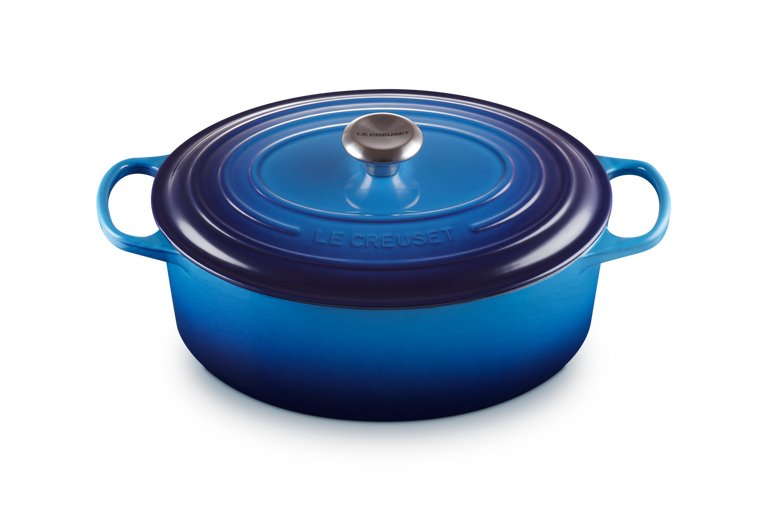 Le Creuset 21178312202430 Signature Gusseisen-Bräter Con Deckel, Ø 31 Cm, Aare