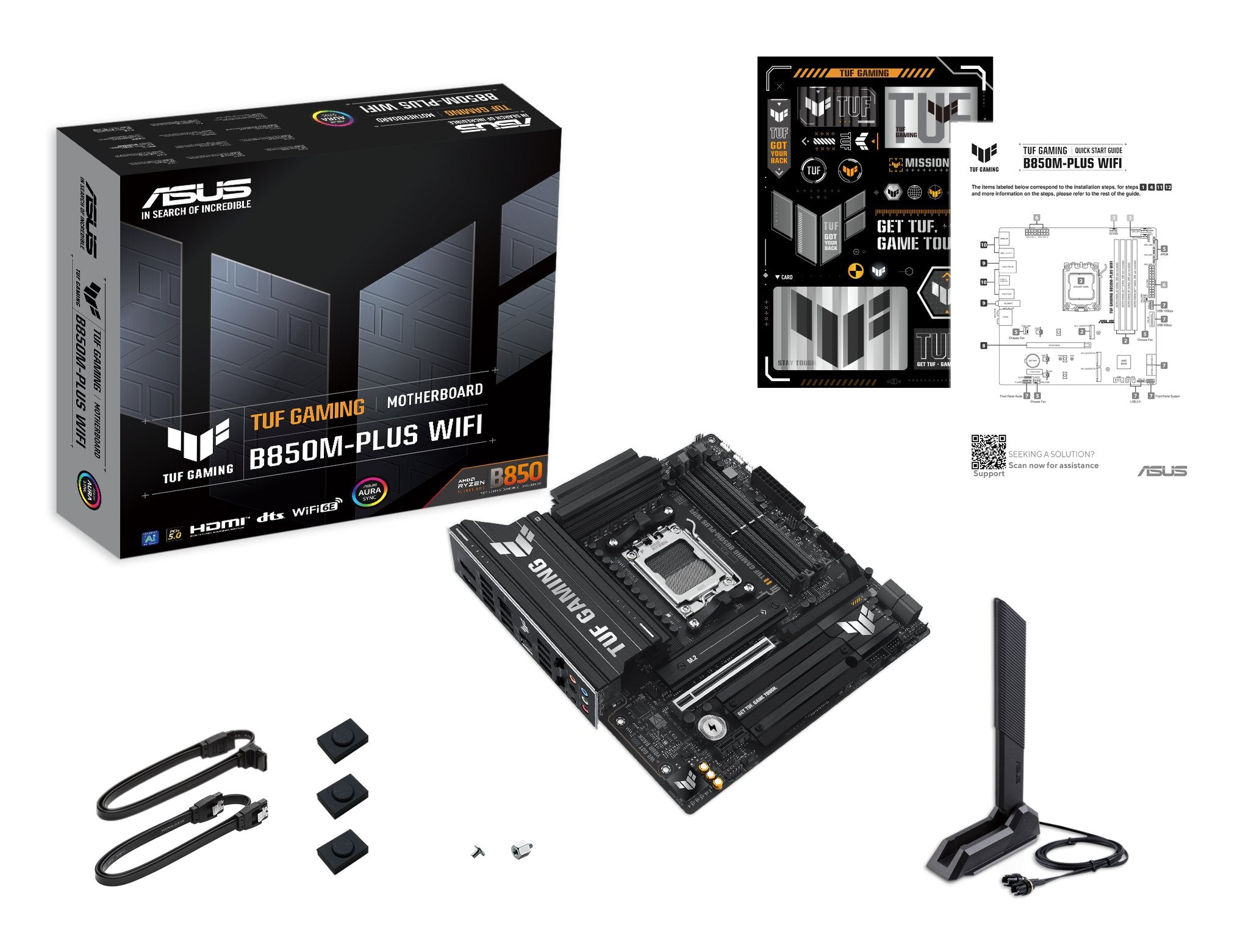 EAN 4711387764916 - ASUS TUF GAMING B850M-PLUS WIFI AMD B850 Zócalo AM5 micro ATX imagen 13