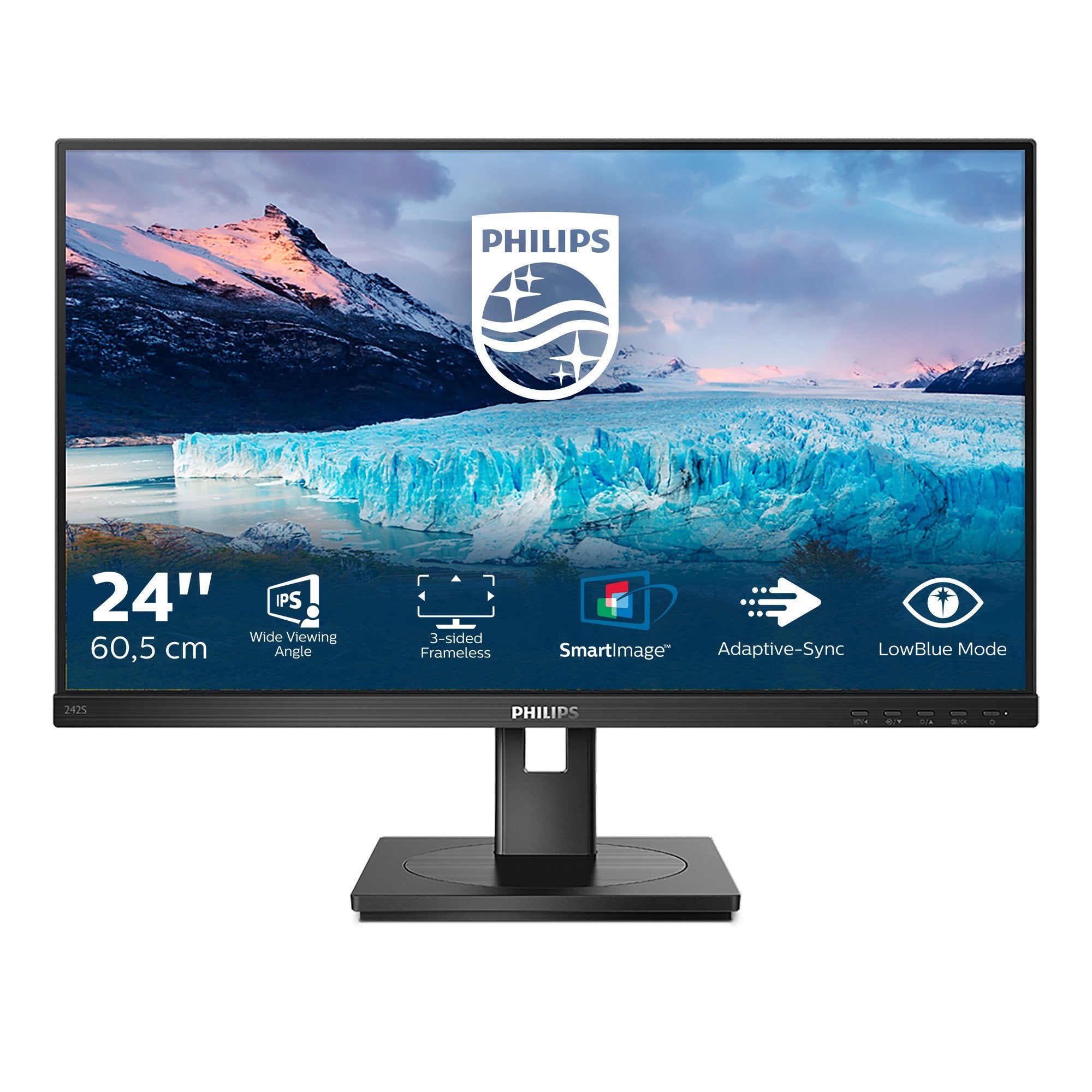 EAN 8712581764296 - Philips S Line 242S1AE/00 pantalla para PC 60,5 cm (23.8") 1920 x 1080 Pixeles Full HD LED Negro imagen 1