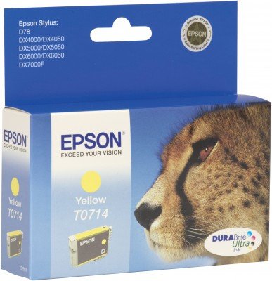 Epson Tinta Original T0714 Yellow Guepardo Para Epson Stylus D120,D120 /Network Editiond120