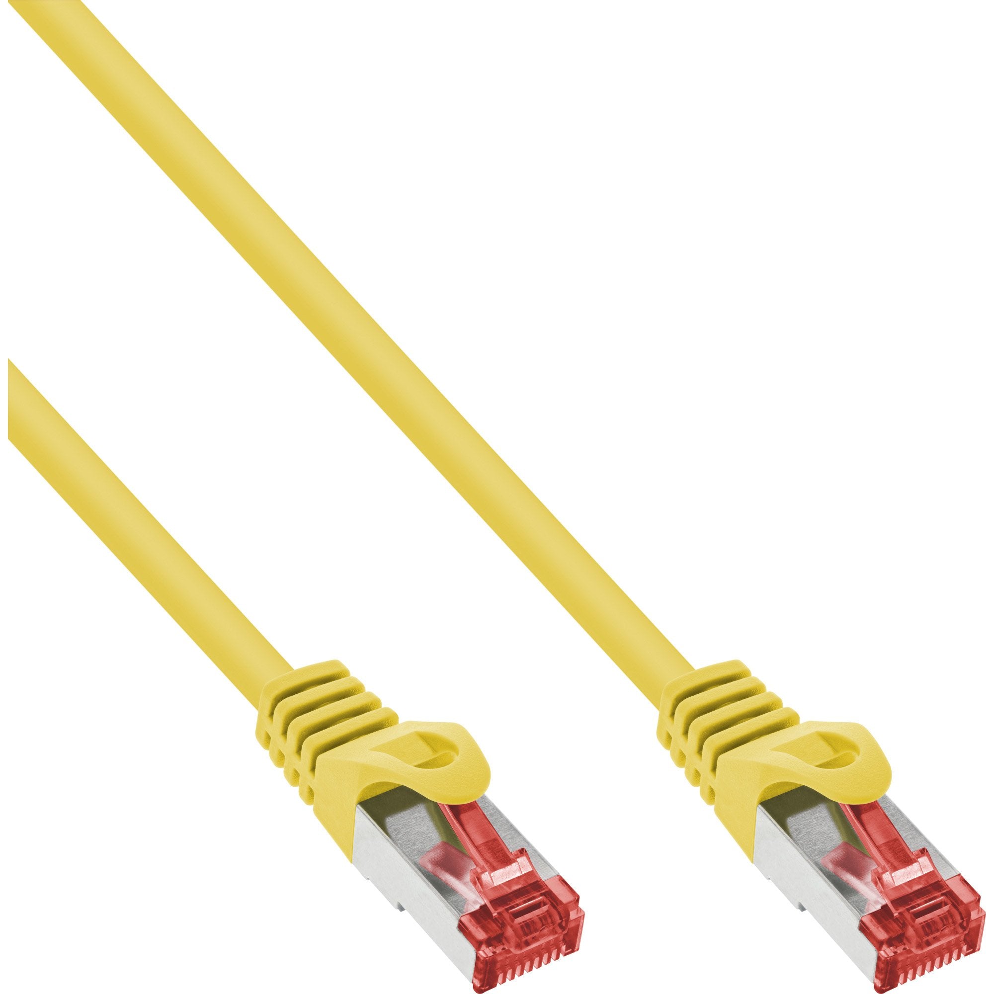 Cable De Red Inline S/Ftp Pimf Cat.6 250mhz Pvc Cca Amarillo 0.5m