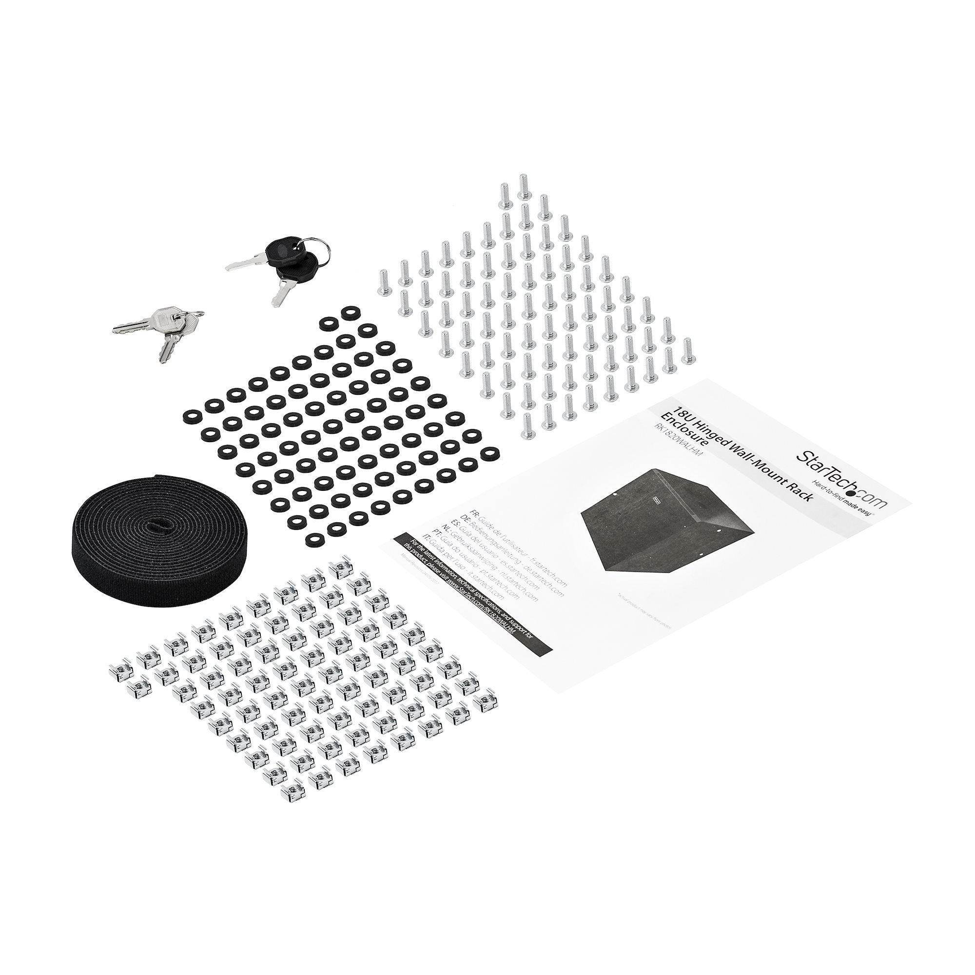 EAN 65030870061 - StarTech.com RK1820WALHM armario rack Bastidor de pared Negro imagen 7