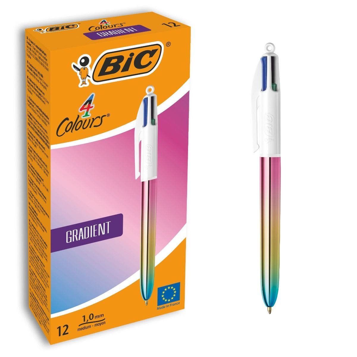 EAN 3086123714281 - BIC 511034 bolígrafo Negro, Azul, Verde, Rojo Bolígrafo de punta retráctil con pulsador Medio 12 pieza(s) imagen 1