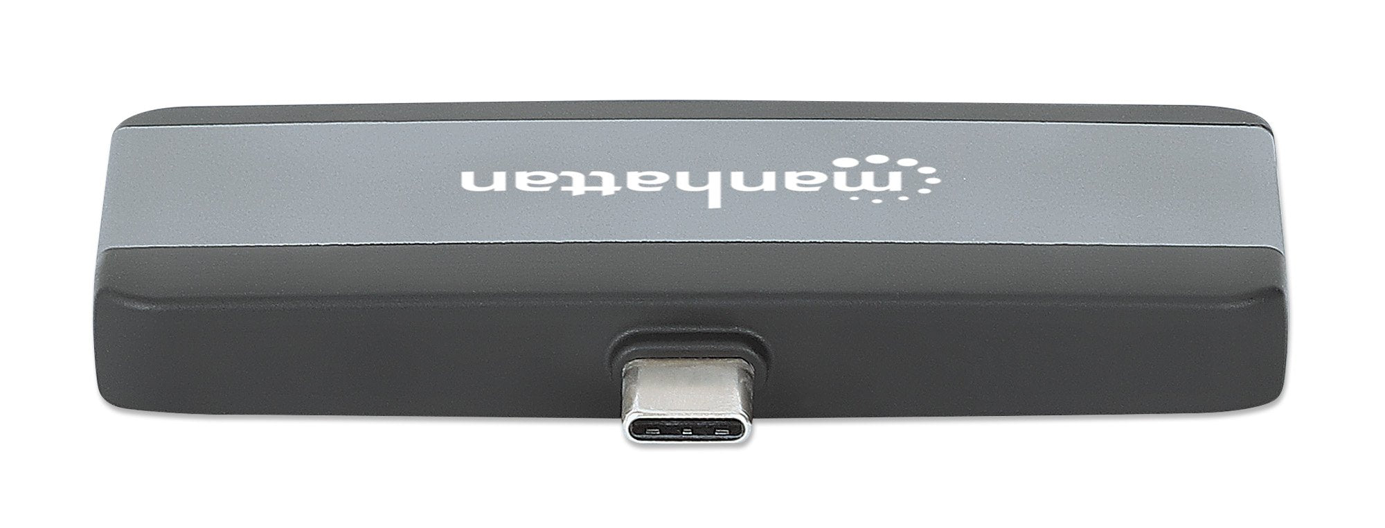 Manhattan 190404 Base Para Portátil Y Replicador De Puertos Alámbrico Usb 3.2 Gen 2 (3.1 Gen 2) Type-C Gris