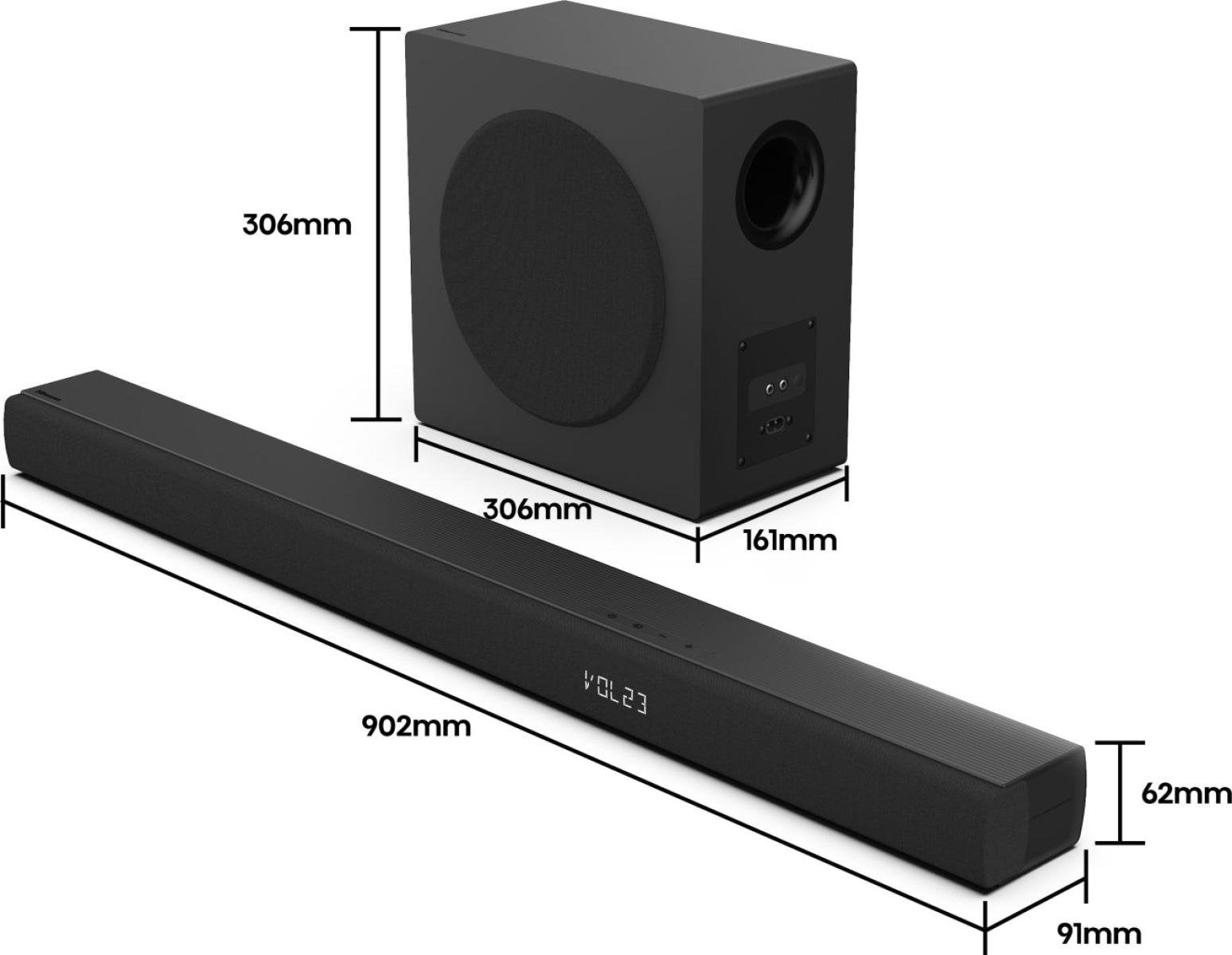 EAN 6942351409085 - Hisense HS3100 Negro 3.1 canales 480 W imagen 5