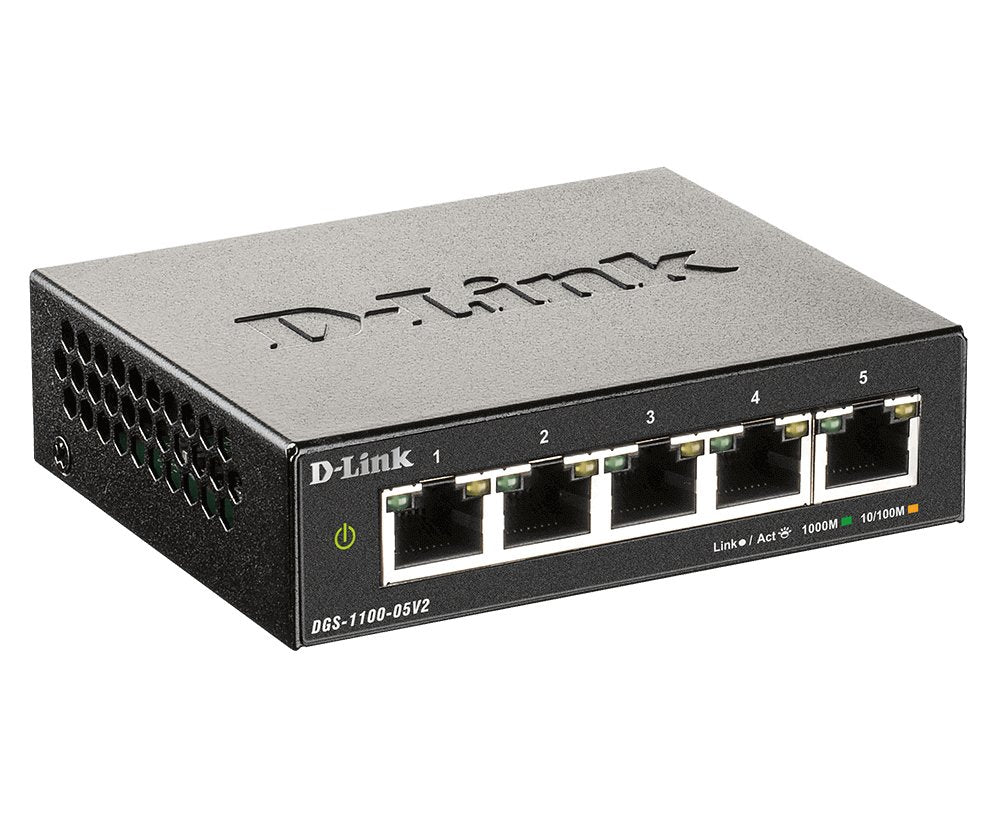 EAN 0790069453403 - D-Link DGS-1100-05V2/E switch Gestionado L2 Gigabit Ethernet (10/100/1000) Negro imagen 3