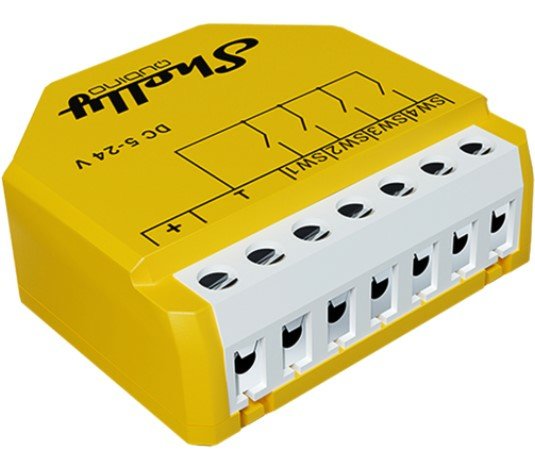 Shelly Qubino Wave I4 Dc, Interruptor Amarillo