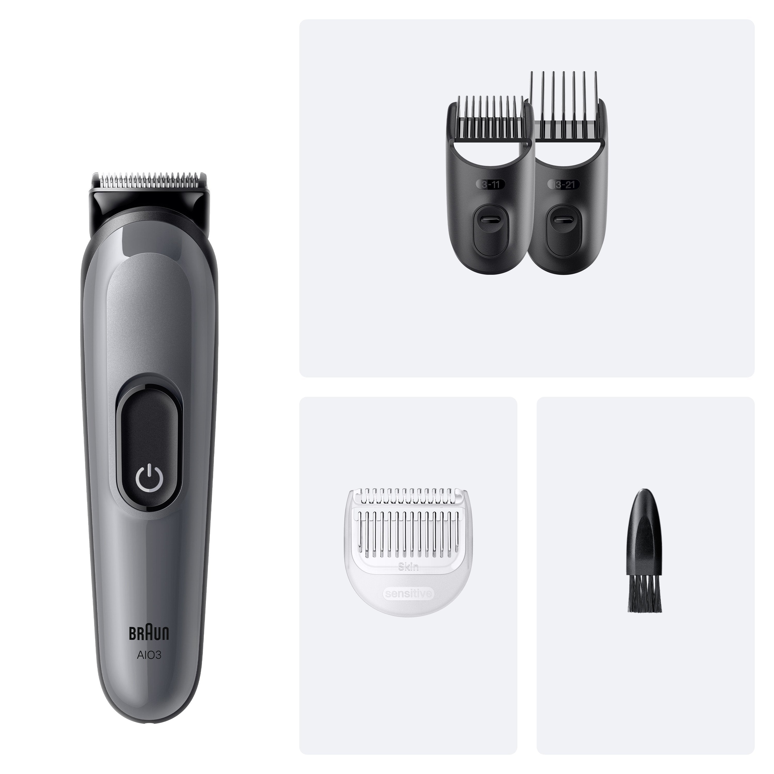 Braun Aio3500 All-In-One Trimmer, Black