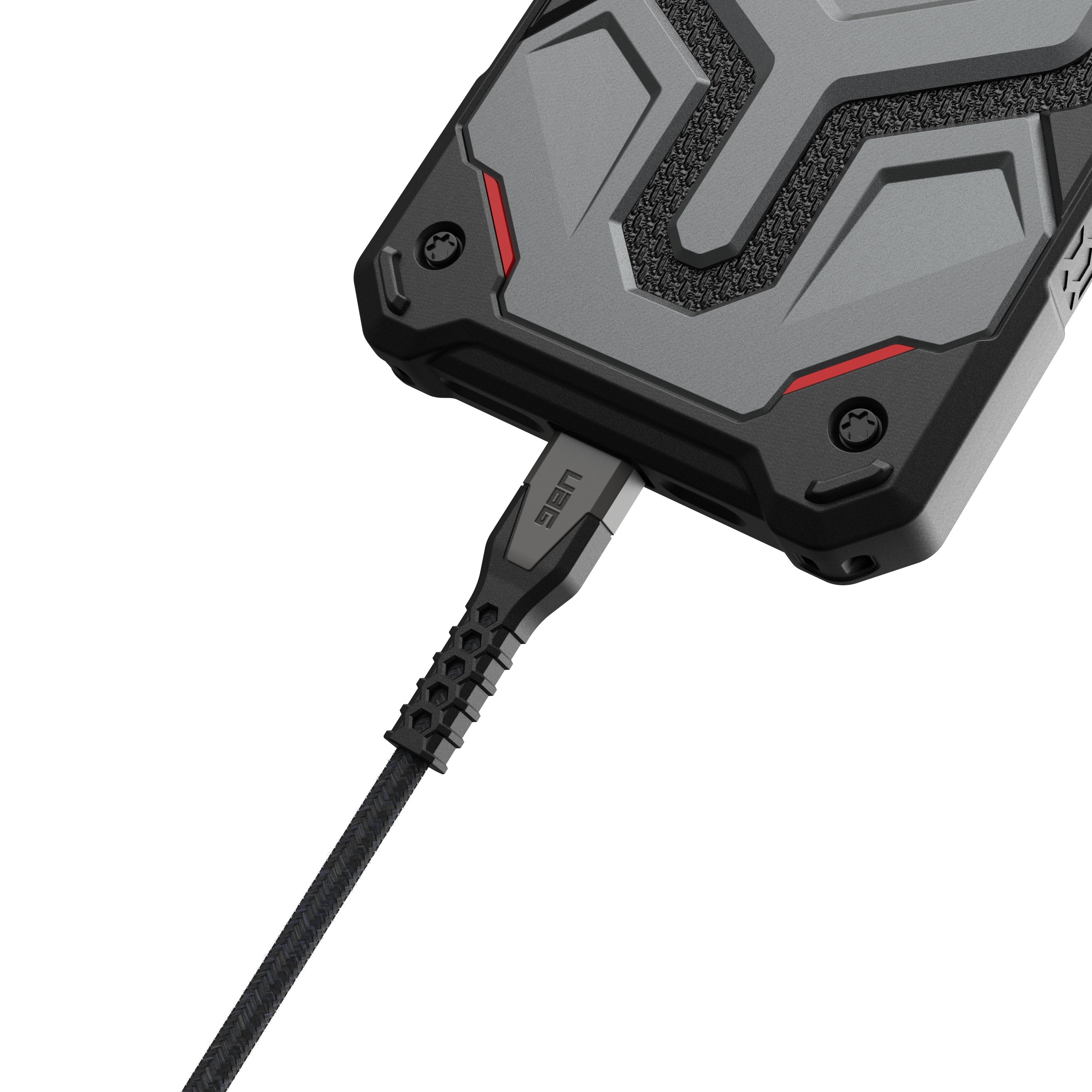 Urban Armor Gear Kevlar Cable Usb 1,5 M Usb 2.0 Usb C Negro, Gris