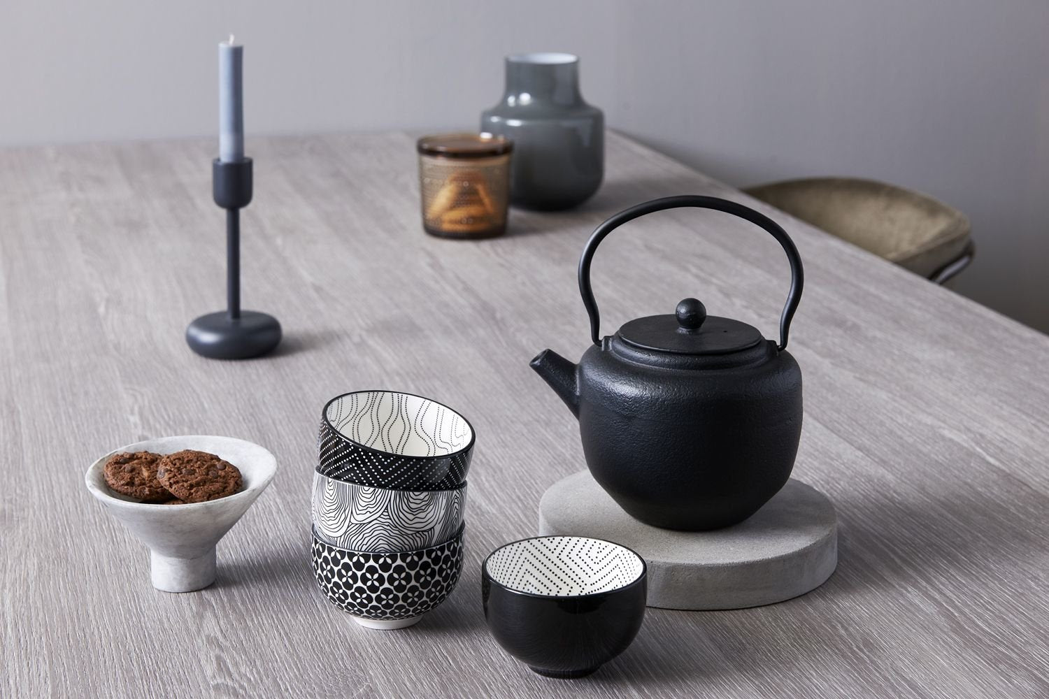 EAN 8720052000491 - Bredemeijer Pucheng Cuenco de té Alrededor Negro 4 pieza(s) imagen 2