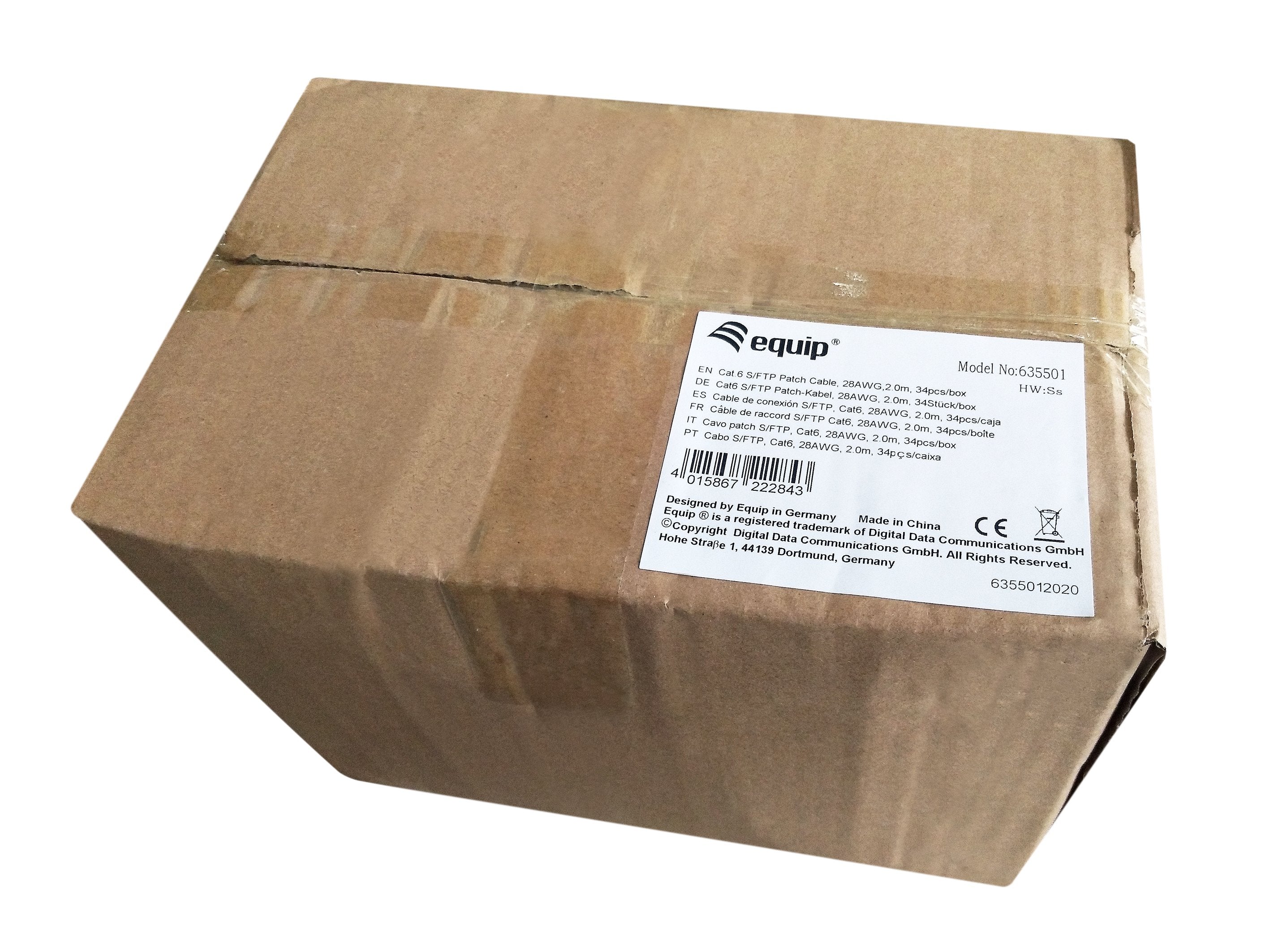 Equip Cable De Red Cat6 S/Ftp 2xrj45 2m Gris