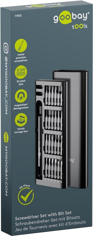 Juego De Destornilladores Con 48 Puntas De Precisión
Juego De Herramientas Para Atornillado De Precisión, Montaje Y Bricolaje