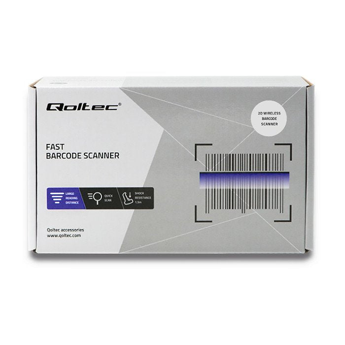 EAN 5901878508689 - Qoltec 50868 lector de código de barras Lector de códigos de barras portátil 1D/2D Laser Negro imagen 5