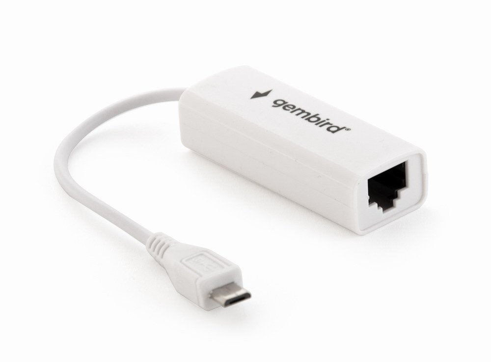 Gembird Adaptador Micro Usb A Rj45 Lan 100mbit/S Blanco Nic-Mu2-01
