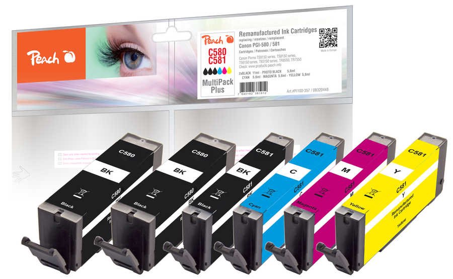 EAN 7640182381912 - Peach 320448 cartucho de tinta 6 pieza(s) Compatible imagen 1