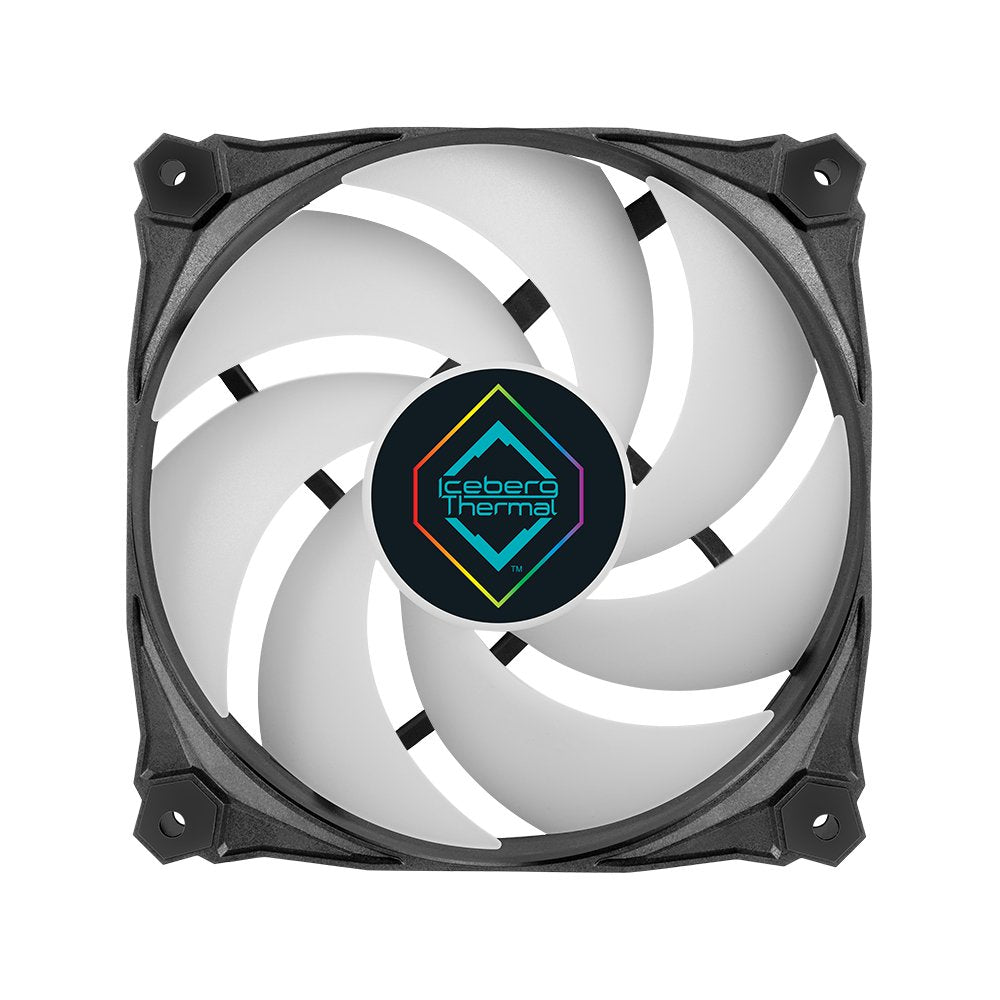 EAN 1230000071932 - Iceberg Thermal IceGALE Lightning ARGB Carcasa del ordenador Ventilador 12 cm Negro 3 pieza(s) imagen 2