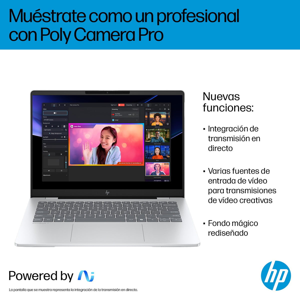 EAN 199251190100 - HP OmniBook 7 AI 14-fr0017ns Intel Core Ultra 7 255H Portátil 35,6 cm (14") 2K 32 GB LPDDR5-SDRAM 1 TB SSD imagen 9