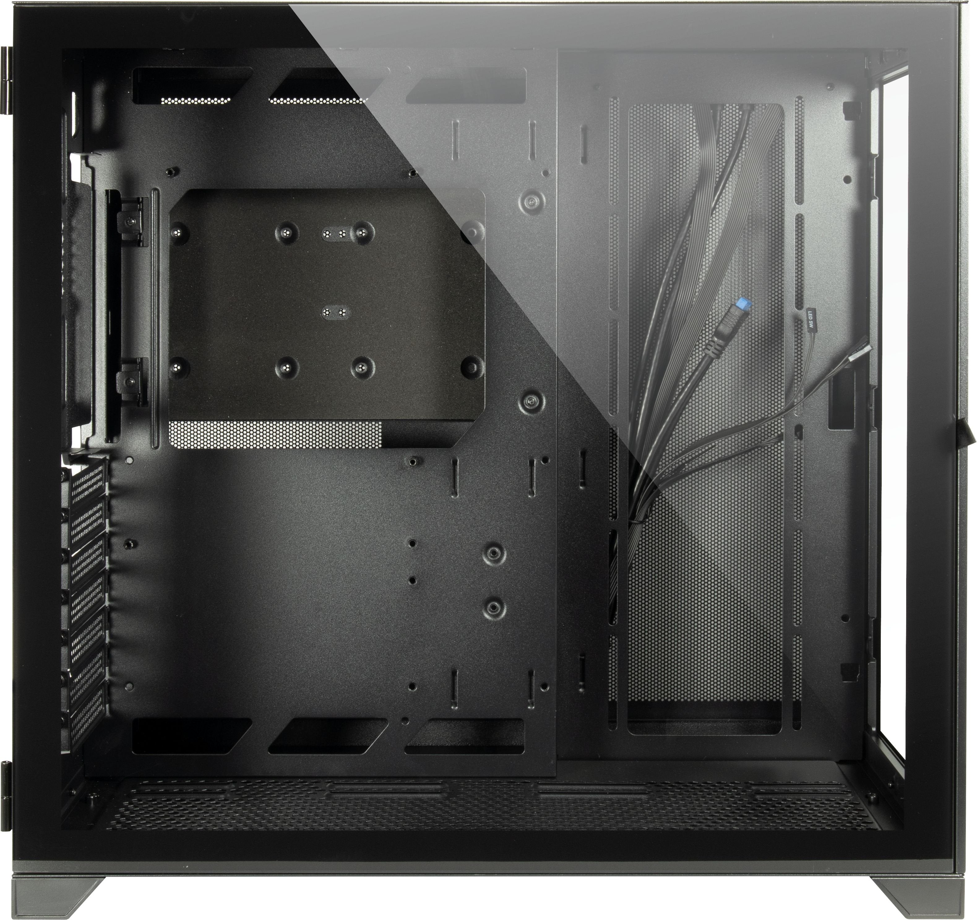 Caja Pc Inter-Tech C-703 Vision Vidrio Templado X 2 88881364 Negra