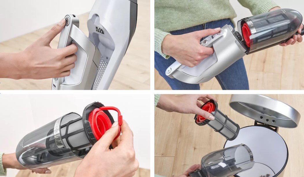 Aspiradora Bosch Serie 4 Bch3p2301 De Pie Y Escoba Eléctrica Aspiradora Escoba 2 En 1 Batería Secar Sin Bolsa 0,4 L Blanco