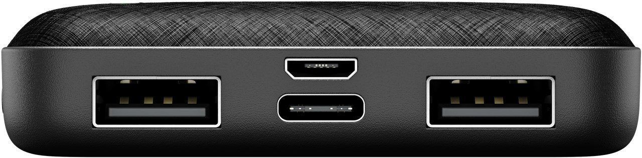 Goobay Power Bank Compacto 5.000 Mah Negro, 5 Ah, 2x Usb-A, 1x Usb-C 64961