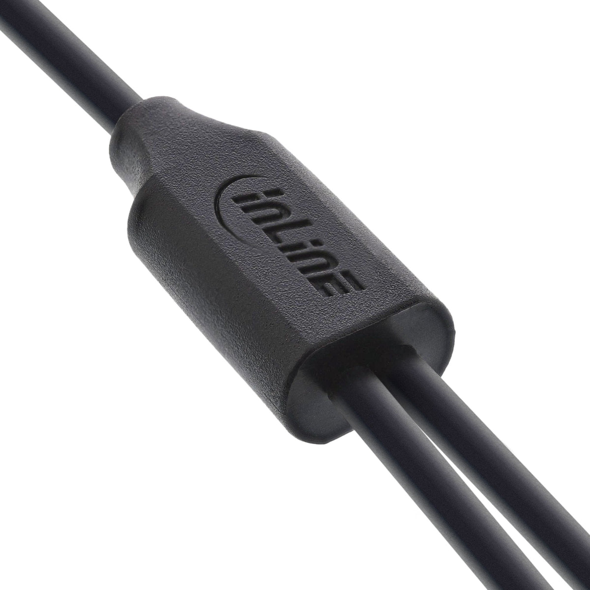 Inline® Usb 2in1 Y-Charging Cable, 1x Usb-A Macho A 2x Usb-C Male, Negro 2m