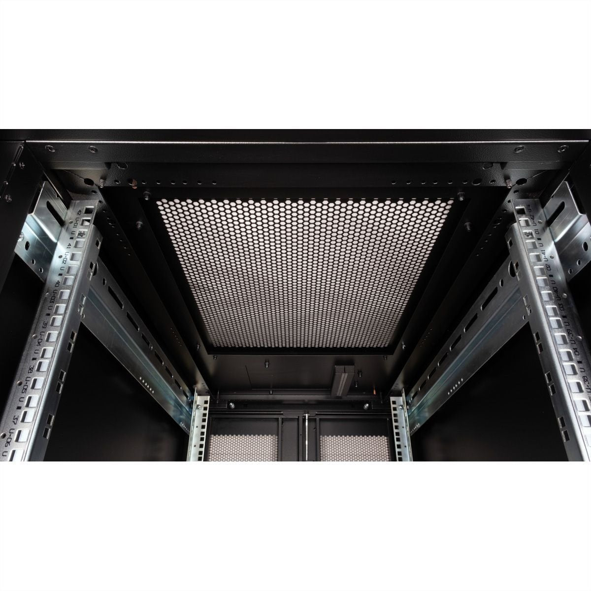 Roline 19-Zoll Serverschrank Pro 42 He, 600x1000 Bxt Schwarz Plexiglas