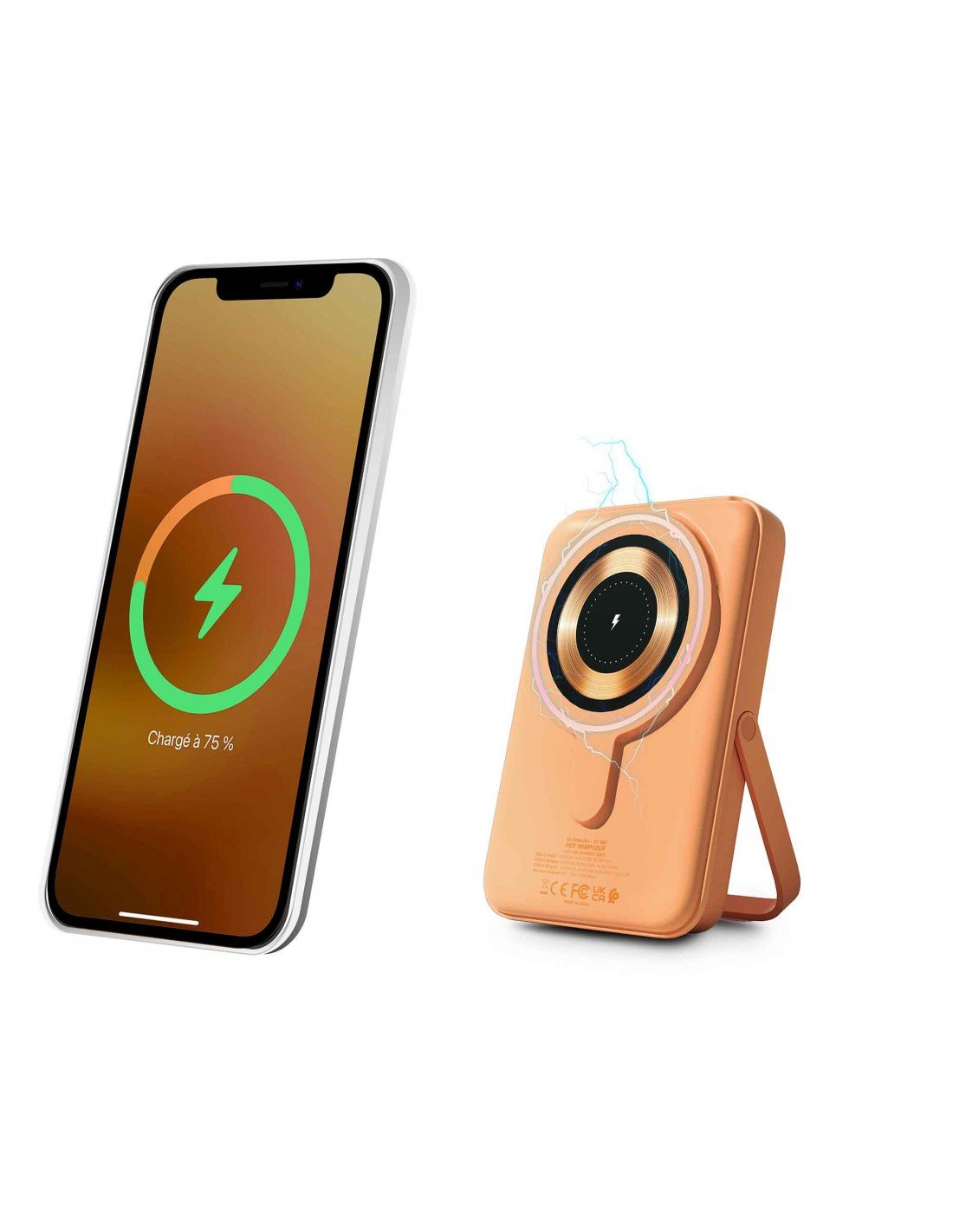 EAN 3760170885193 - Urban Factory Magnee Power 10000 mAh Cargador inalámbrico Albaricoque imagen 2