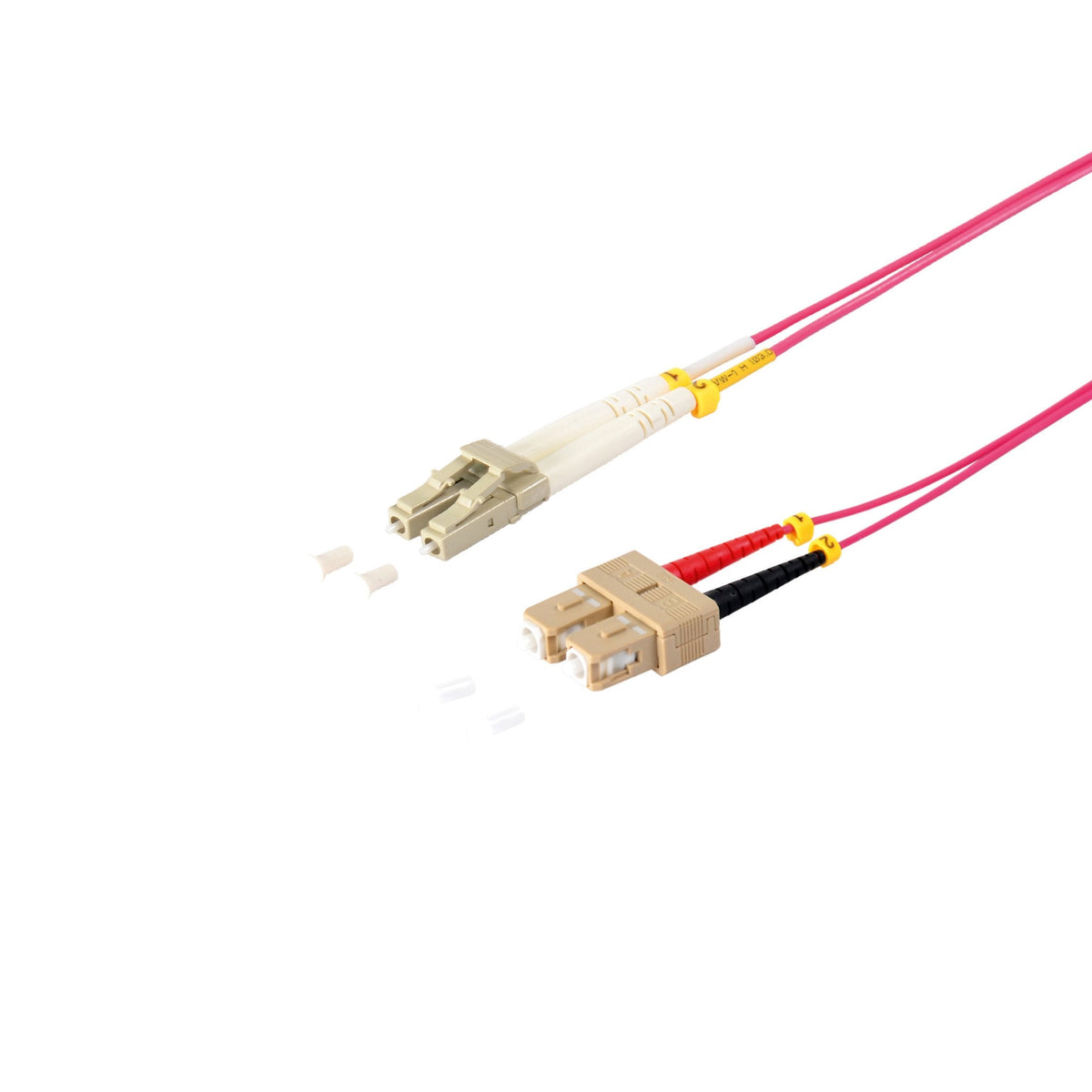 S-Impuls Duplex Cable De Red Lc Sc 50 125?, Om4 Violeta, 1,0m