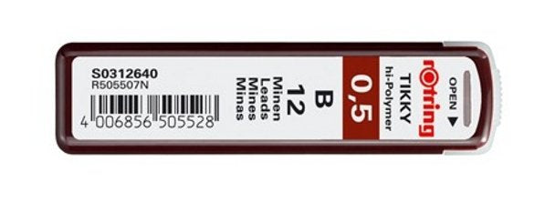 Rotring Minas Hb 0,5mm Estuche De 12
