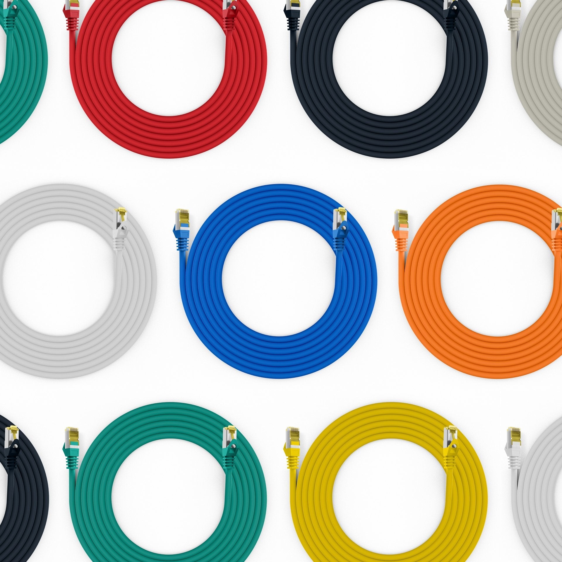 Efb Rj45 Cable De Red Cat.6a S Ftp Lszh Cat.7 Rohcable Rot