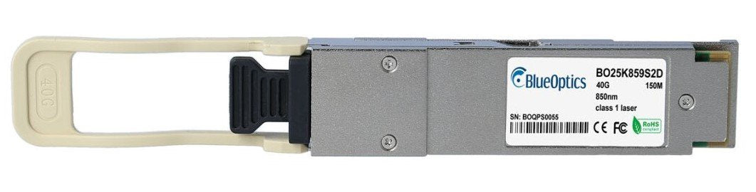 Blueoptics Hpe Aruba X142 Jh231a Blueoptics Bo25k859s2d Qsfp Transceiver, 40gbase-Sr4, Multimode Fiber, 4x850nm, 150m