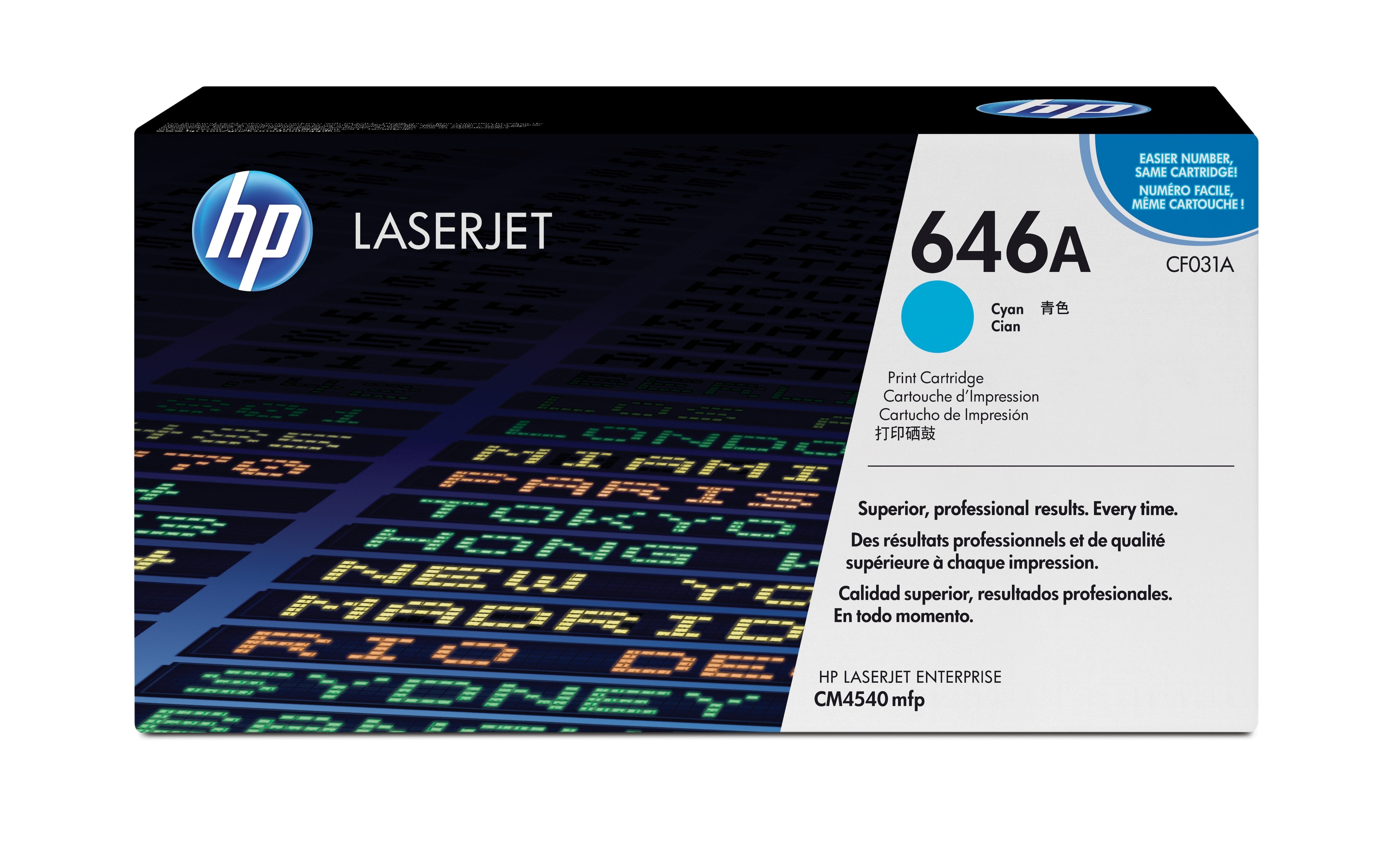 Toner Original Hp 646a Cyan Cf031a