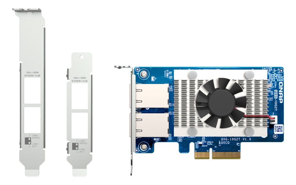 Adaptador De Red Oqnap Qxg-10g2t Pcie 10 Gbe Rj45 X2