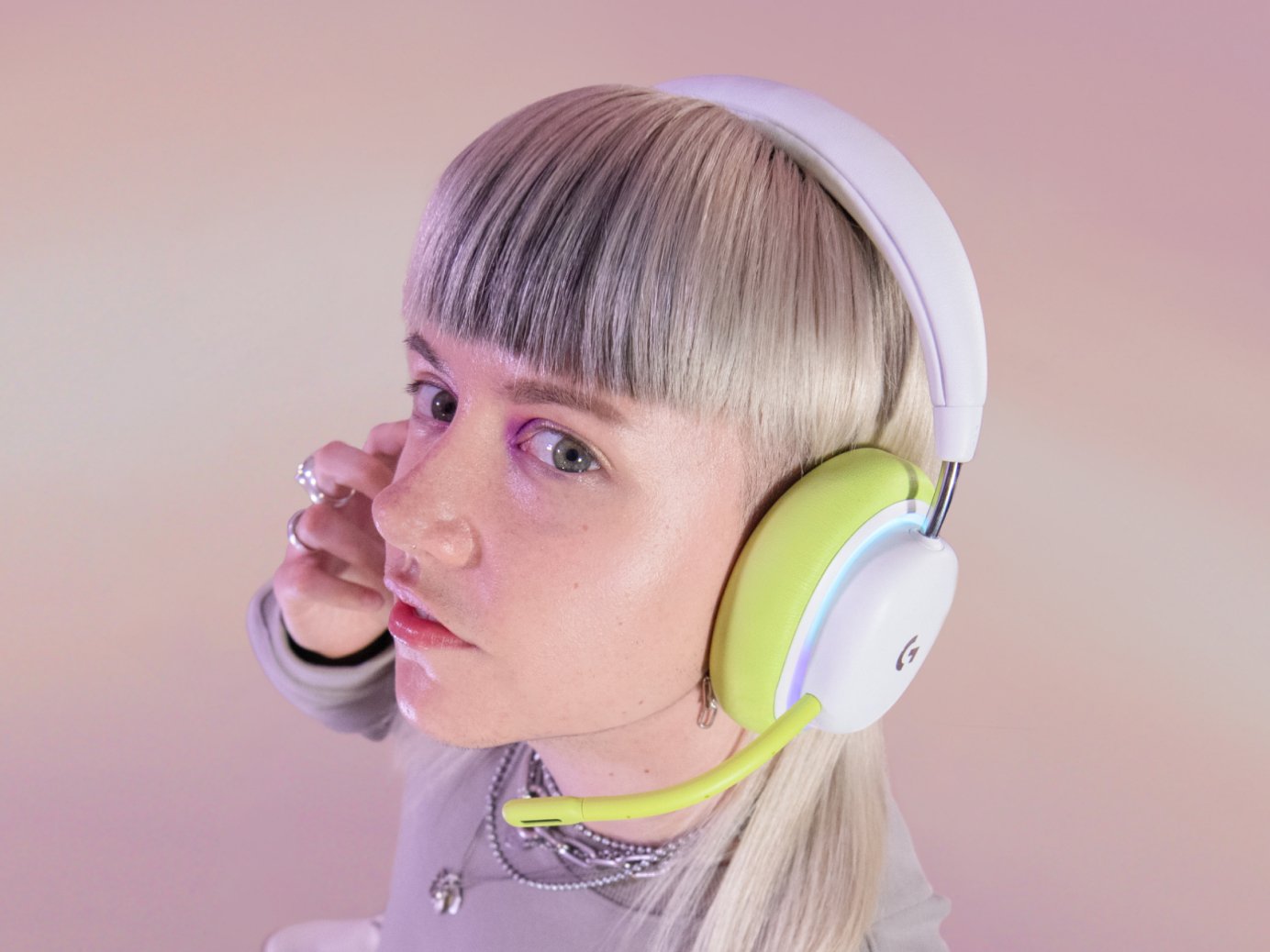 Logitech G G735 Auriculares Inalámbrico Y Alámbrico Diadema Juego Bluetooth Blanco