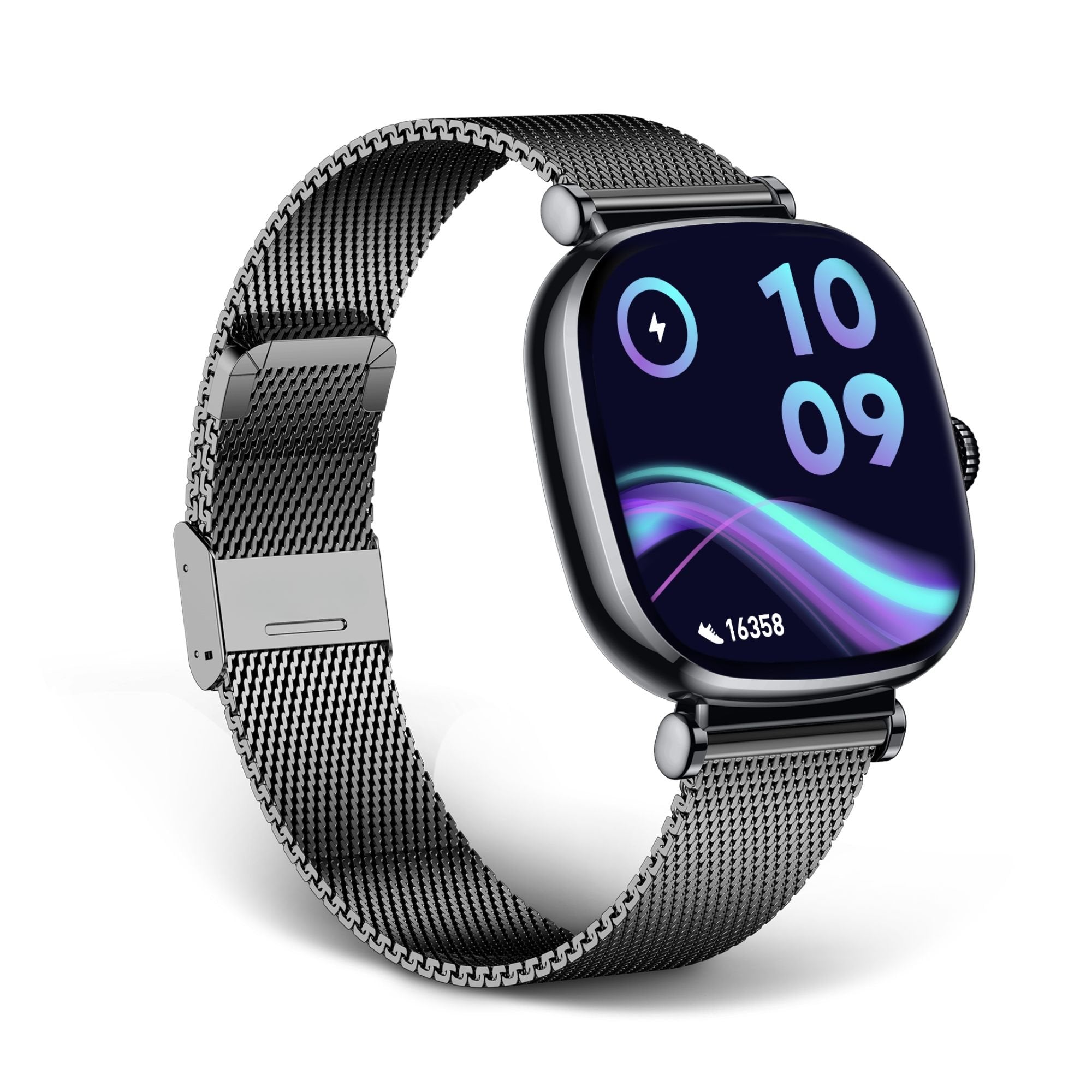 Ksix Iria Negro Smartwatch 1.7" 2 Correas (Metal + Silicona)